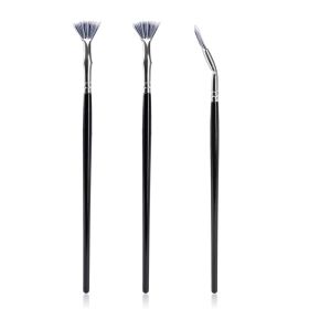 3 PCS Mascara Fan Brush, Angled Fan Shaped Eyelash Brush