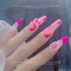 1Box Nail Art Petal Jewelry 2021 New Retro Gradient Flower Nail Decoration Rhinestone Net Red Finished Butterfly Accessories