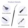 3 PCS Mascara Fan Brush, Angled Fan Shaped Eyelash Brush