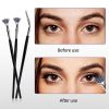 3 PCS Mascara Fan Brush, Angled Fan Shaped Eyelash Brush