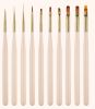 White Gold Nail Pen Set of 12 ,Color Drawing Wire Phototherapy Painting Set