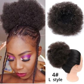 High Puff Ponytail (Option: Brown black)