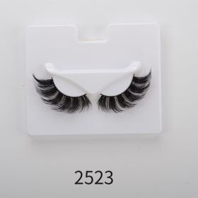 25mm Angel Winged Eyelashes Handmade Thick Theatrical Curly Fake Eyelash Black Natural Long Lash For Eyelash Extension Wholesale (Color: 2523)