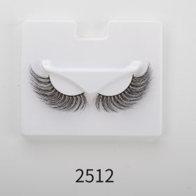 25mm Angel Winged Eyelashes Handmade Thick Theatrical Curly Fake Eyelash Black Natural Long Lash For Eyelash Extension Wholesale (Color: 2512)