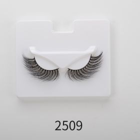 25mm Angel Winged Eyelashes Handmade Thick Theatrical Curly Fake Eyelash Black Natural Long Lash For Eyelash Extension Wholesale (Color: 2509)