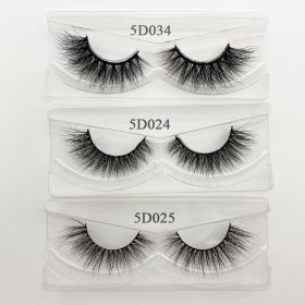 Wholesale 20/30/40/50Pairs Eyelashes 3D Mink Lashes Handmade Fluffy Dramatic Lashes Cruelty Free False Eyelashes Makeup Lashes (Color: 034 024 025, size: 10 pairs)