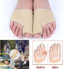 Big Toe Bunion Corrector Splint Straightener Valgus Pain Relief  Big Bone Orthopedic Bunion Correction Pedicure Socks Silicone Corrector Braces Toes S (Num: 2pair)