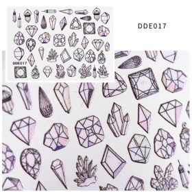 1 piece New nail art net red popular 5D nail stickers embossed three-dimensional wings decals stickers (design: DDE017)