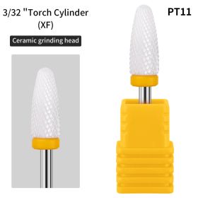 1 piece Nail Art Ceramic Unloading Polishing Head to Dead Skin Polishing Machine Nail Tool Polishing Head Replacement Head (Color: PT-11)