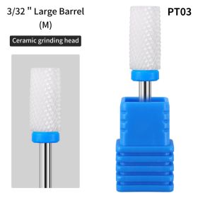 1 piece Nail Art Ceramic Unloading Polishing Head to Dead Skin Polishing Machine Nail Tool Polishing Head Replacement Head (Color: PT-03)