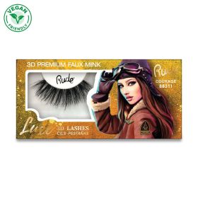 RUDE Luxe 3D Premium Faux Mink Lashes (Color: Courage)