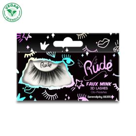 RUDE Essential Faux Mink 3D Lashes (Color: Serendipity)