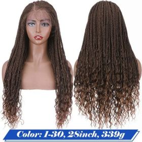 My-lady 28'' Synthetic Lace Front Wigs Cornrow Braids Knotless Lace (Wig Length: 28inches, Color: #1B)