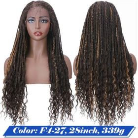 My-lady 28'' Synthetic Lace Front Wigs Cornrow Braids Knotless Lace (Wig Length: 28inches, Color: #2)