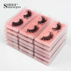 SHIDISHANGPIN Eyelashes 3D Mink Lashes Natural False (Length: MIX LASHES, Color: Brushed Brass Mix 10 pairs)