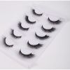 New 5Pairs High Quality Faux Eyelashes Handmade 3D Winged Natural Long Lashes Soft Cat Eye Fake Eyelash For Eye Makeup Wholesale