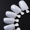 1 Bag New manicure rhombus full-stick nail piece diamond-shaped full-stick nail piece natural color fake nail natural color fake nail practice nail pi