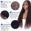 My-lady 28'' Synthetic Lace Front Wigs Cornrow Braids Knotless Lace