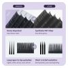 ANNAFRIS 3PCS/Pack 16 Rows Volume Classic Eyelash Extension C D Curl All Size Matte Black Individual False Eye Lashes Extension Salon Use Natural Soft