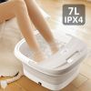 StressRelieving Foot Spa Foldable Design with Heat Bubbles Vibration