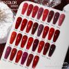 AS 15ml 30 Colors Solid Colour Gel Polish Set Shiny Cat Eye Nail Gel Polish Starry Sky Effect Gel UV Gel Varnish Bright Silver Enamel Lacquer Soak off